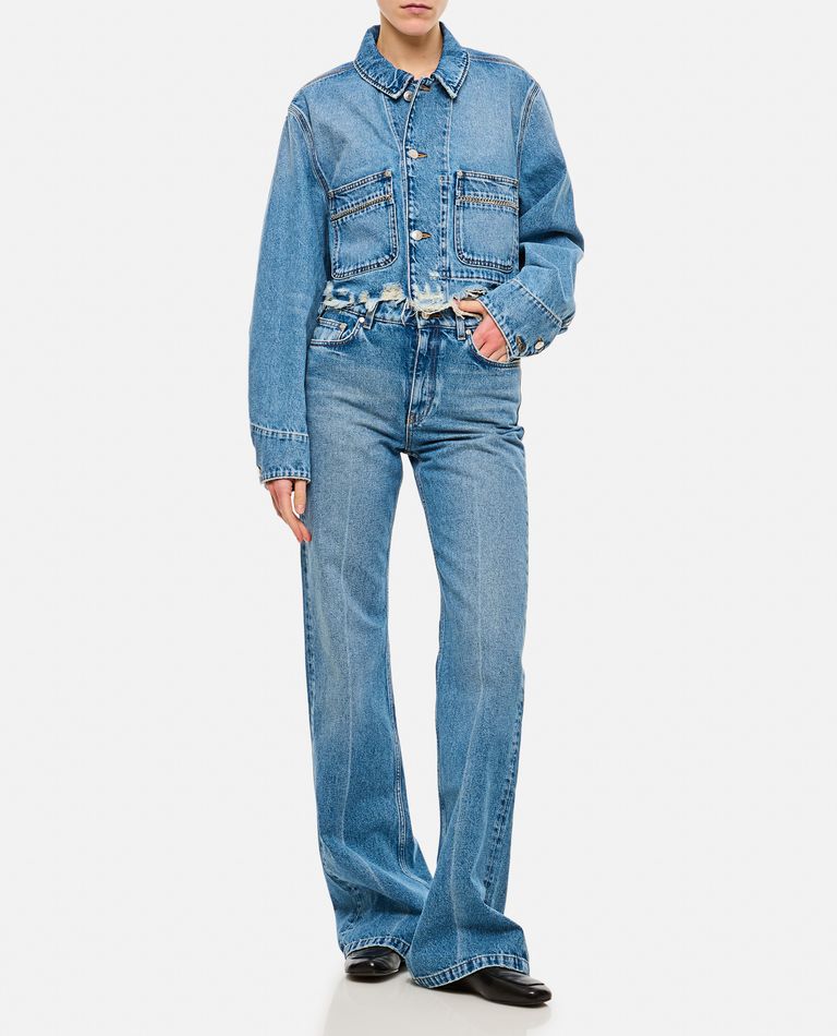 DENIM JACKET WITH POCKET DECORATION for Women - Stella