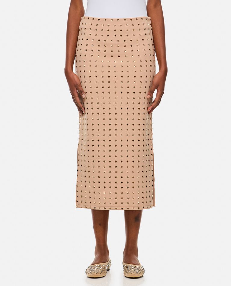 【送料&関税込】SportMax Nome Crystal Lycra Midi Skirt Sportmax Nome Crystal Lycra Midi Skirt | ShopSimon