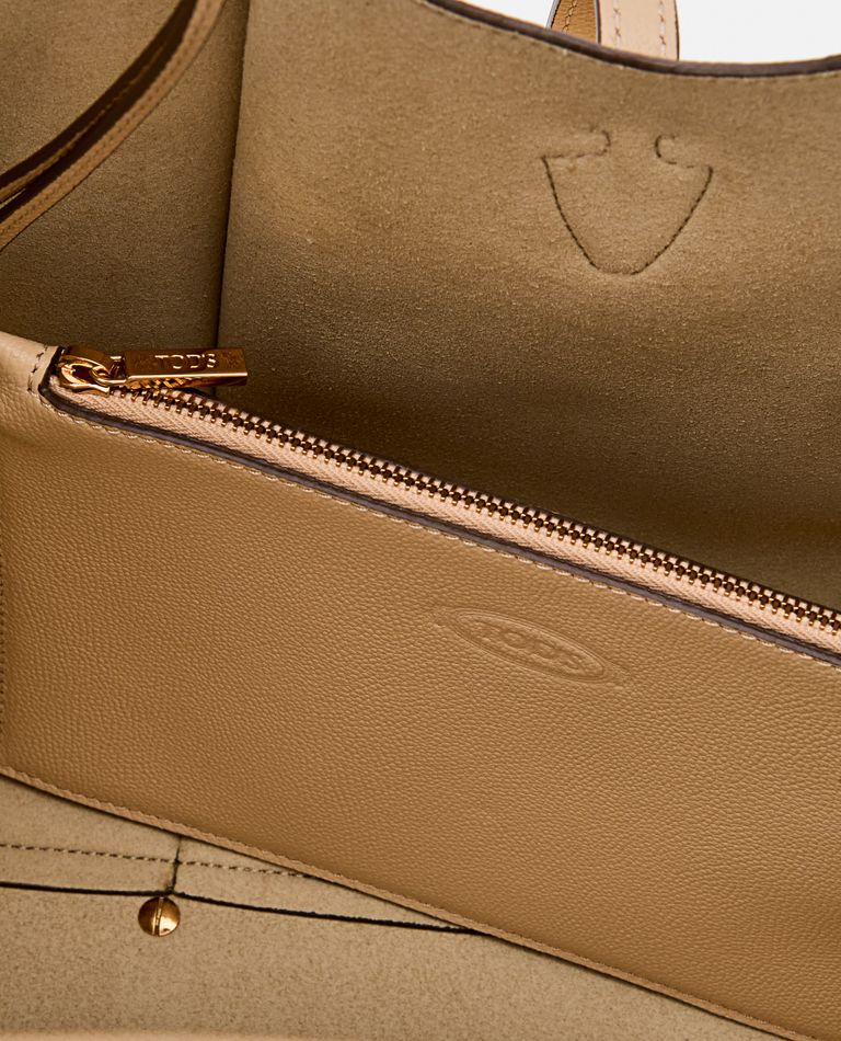 SMALL T TIMELESS LEATHER SHOPPING BAG for Women - Tod's sale