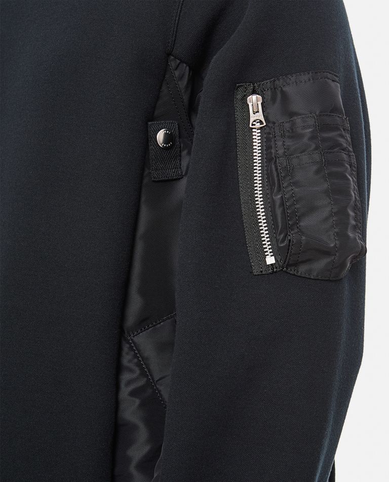 SPONGE SWEAT X NYLON TWILL PULLOVER for Men - Sacai | Biffi