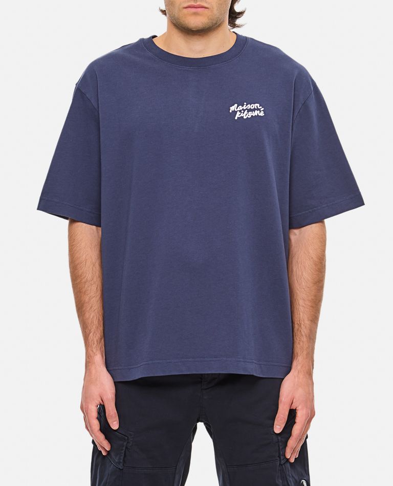 MAISON KITSUNE HANDWRITING EMBROIDERY OVERSIZE TEE for Men
