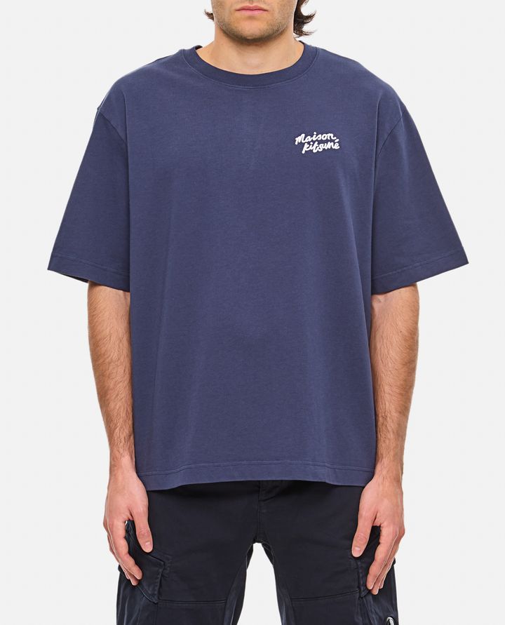 Maison Kitsuné - T-SHIRT OVERSIZE CON RICAMO A MANO DI MAISON KITSUNE_1