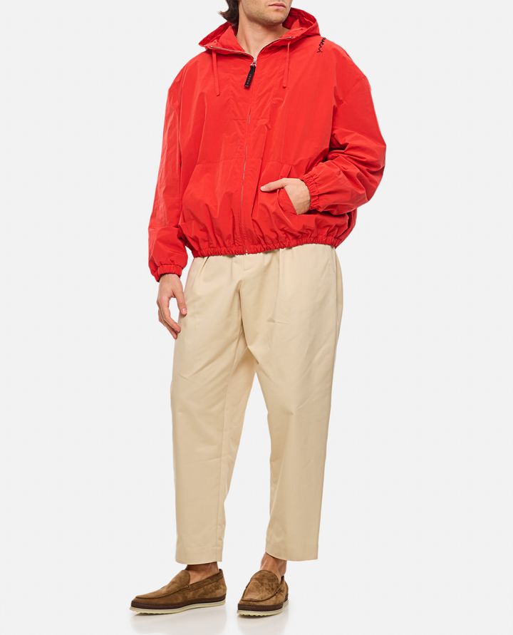 Marni - RED CRINKLED NYLON JACKET WITH HOOD_2