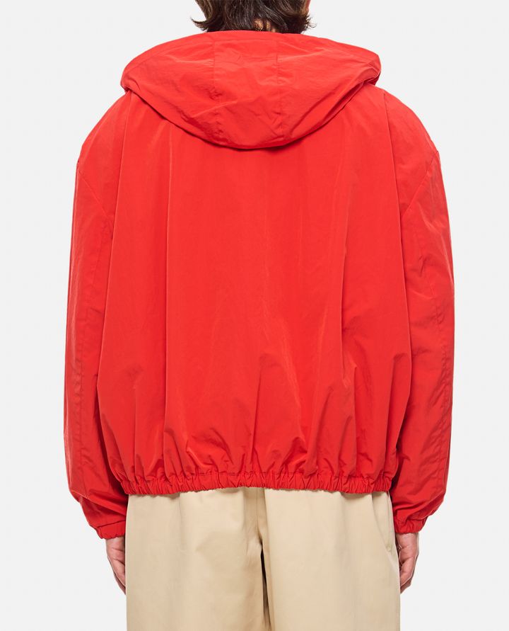 Marni - RED CRINKLED NYLON JACKET WITH HOOD_3