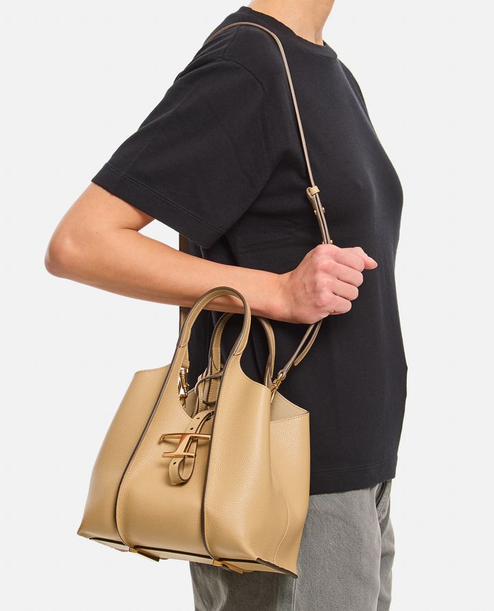 Tod's - T TIMELESS BAG IN GRAINED LEATHER_5