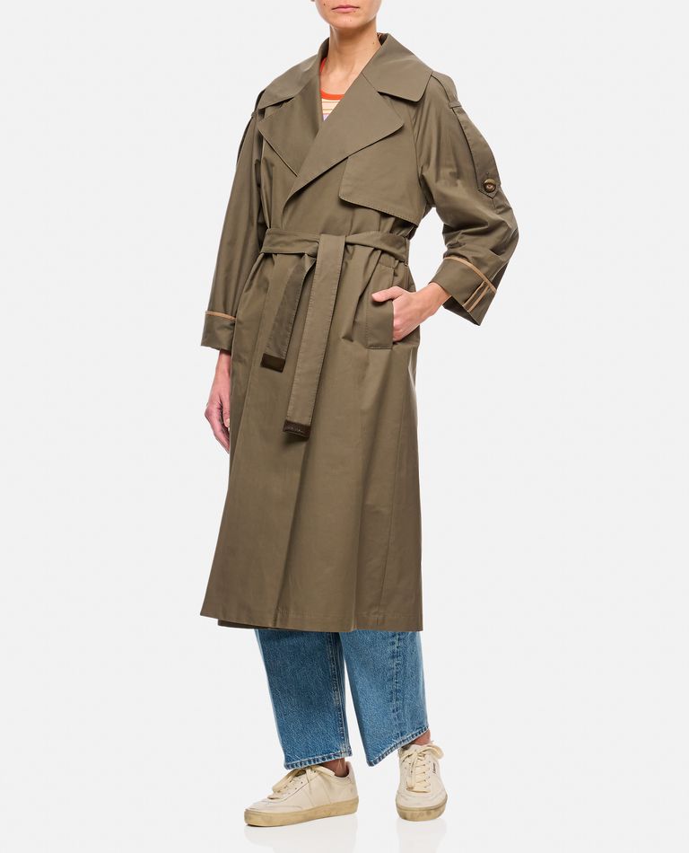 トレンチコート S MAX MARA UTRENCH DROP-PROOF TWILL TRENCH Max Mara Utrench Oversize Water Repellent Twill Trench Coat