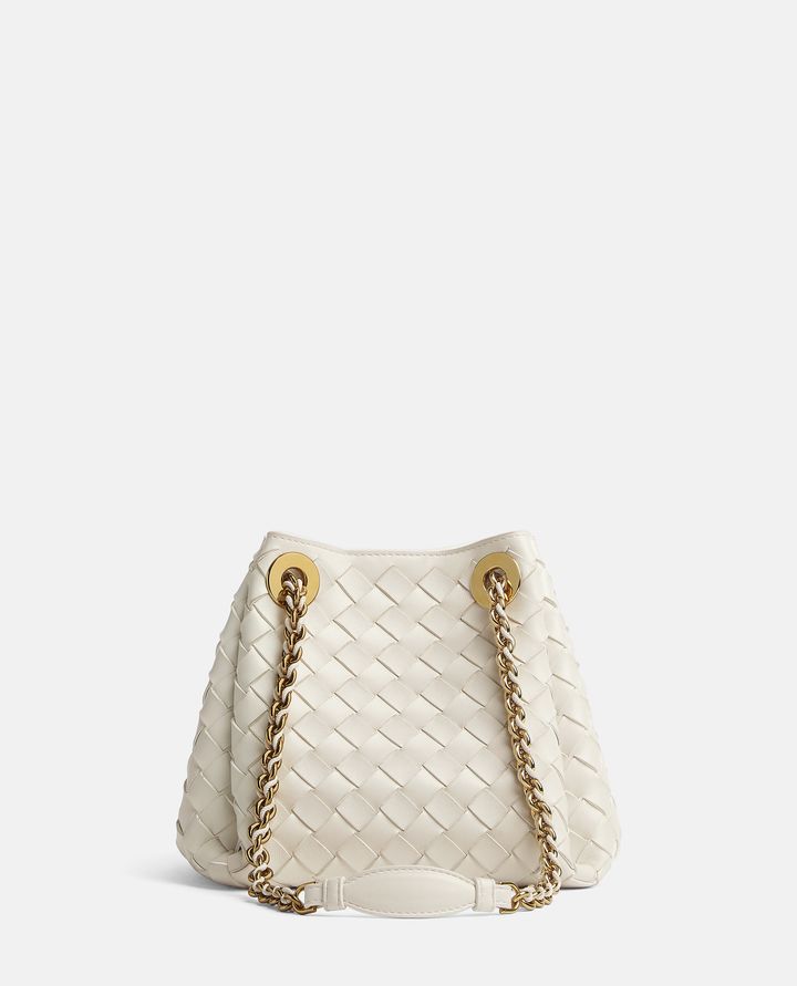 Bottega Veneta - PARACHUTE SMALL WHITE SHOULDER BAG_1