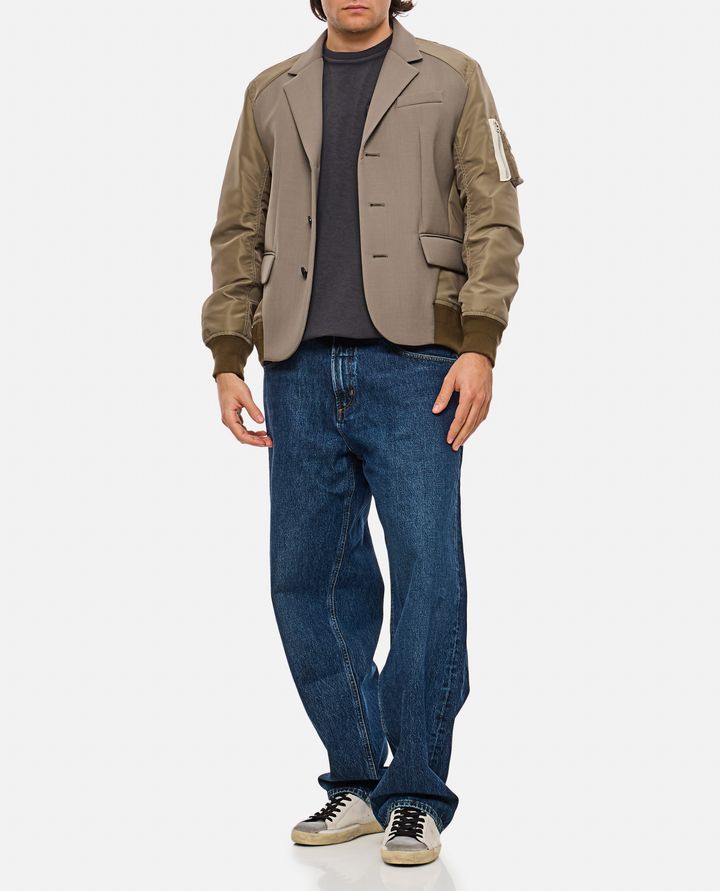 Sacai - SUITING BONDING MIX JACKET_2