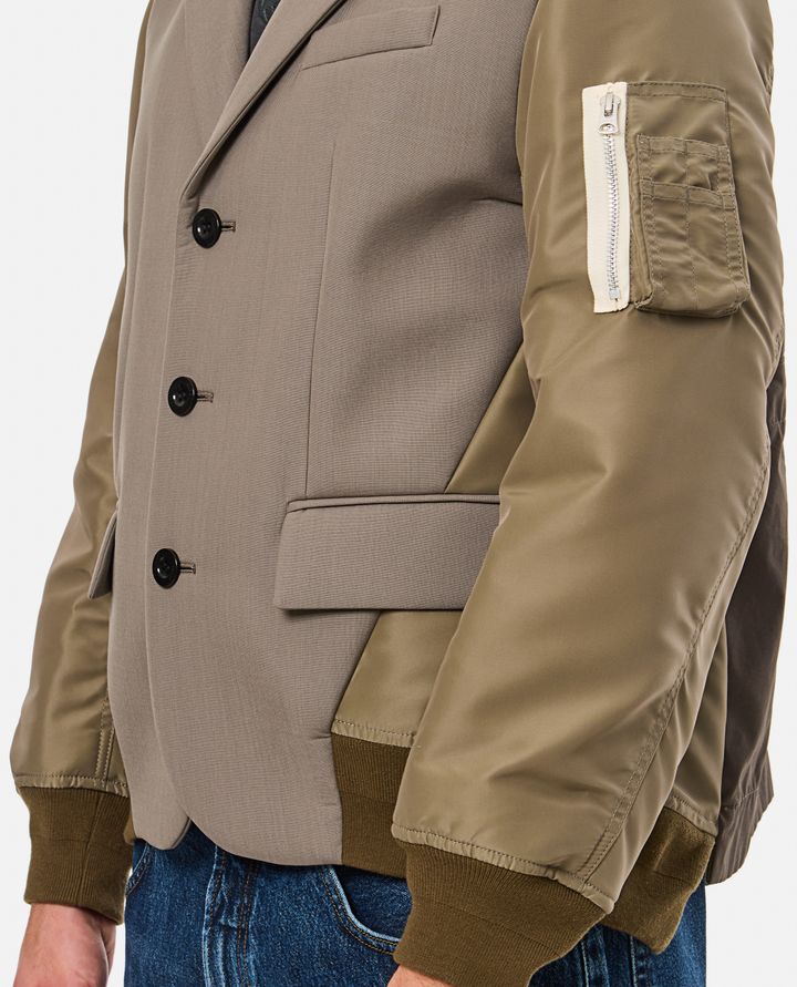 Sacai - SUITING BONDING MIX JACKET_4