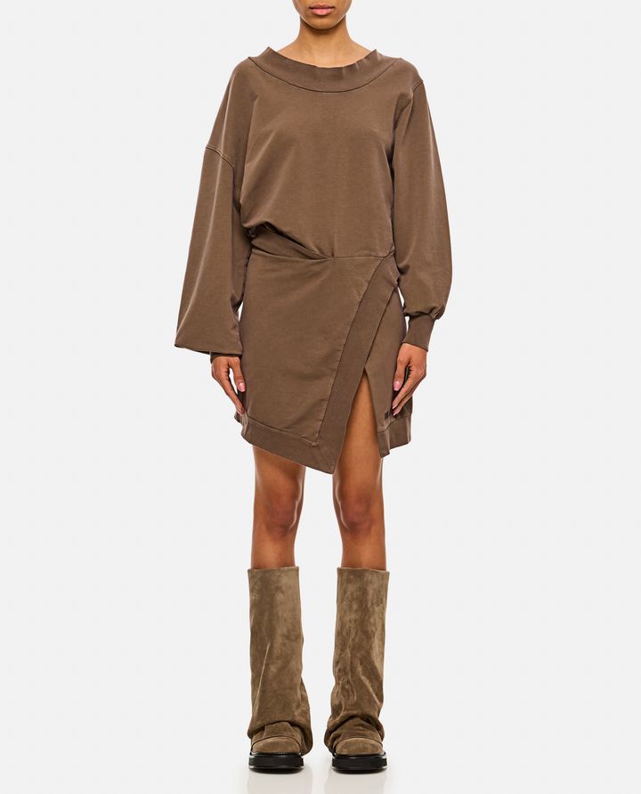 The Attico - LIGHT AMERICAN FLEECE MINI DRESS_1