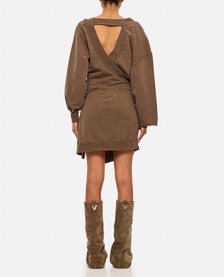 The Attico - LIGHT AMERICAN FLEECE MINI DRESS_3