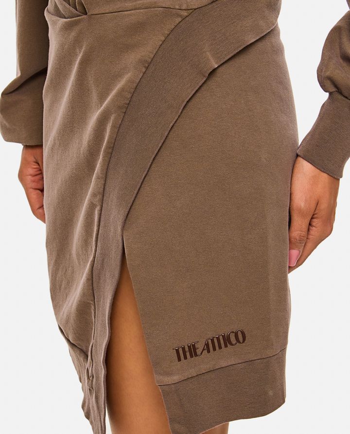 The Attico - LIGHT AMERICAN FLEECE MINI DRESS_4