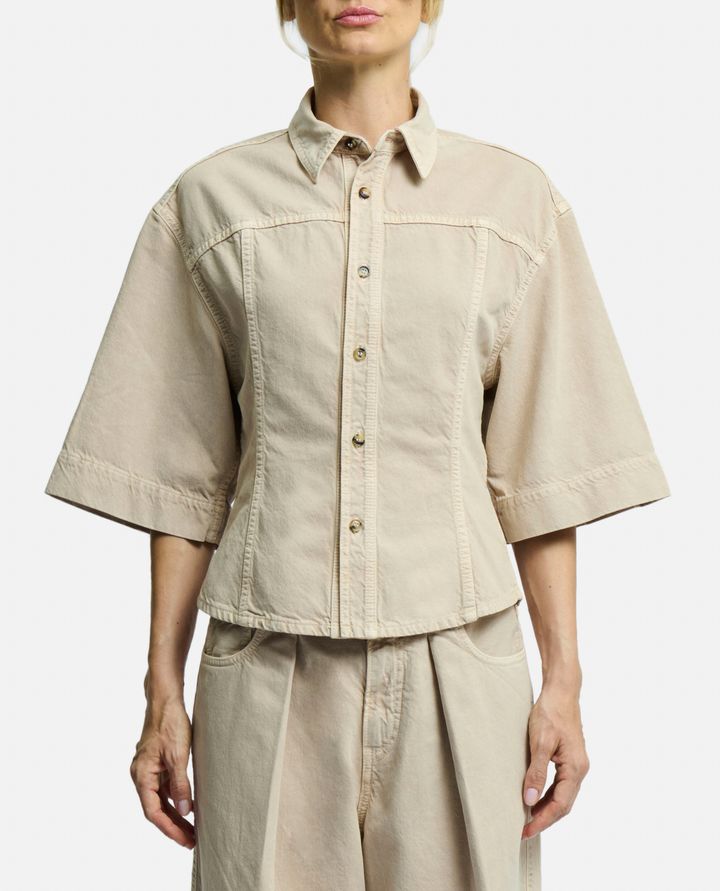 Haikure - LILAS TWILL DENIM CAMICIA_1