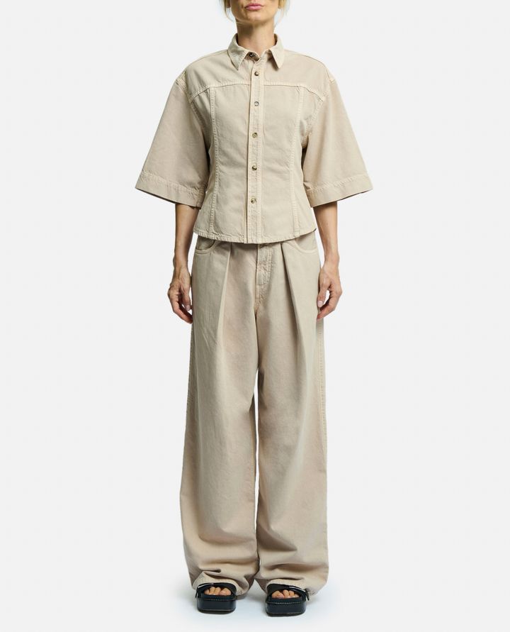 Haikure - LILAS TWILL DENIM CAMICIA_2