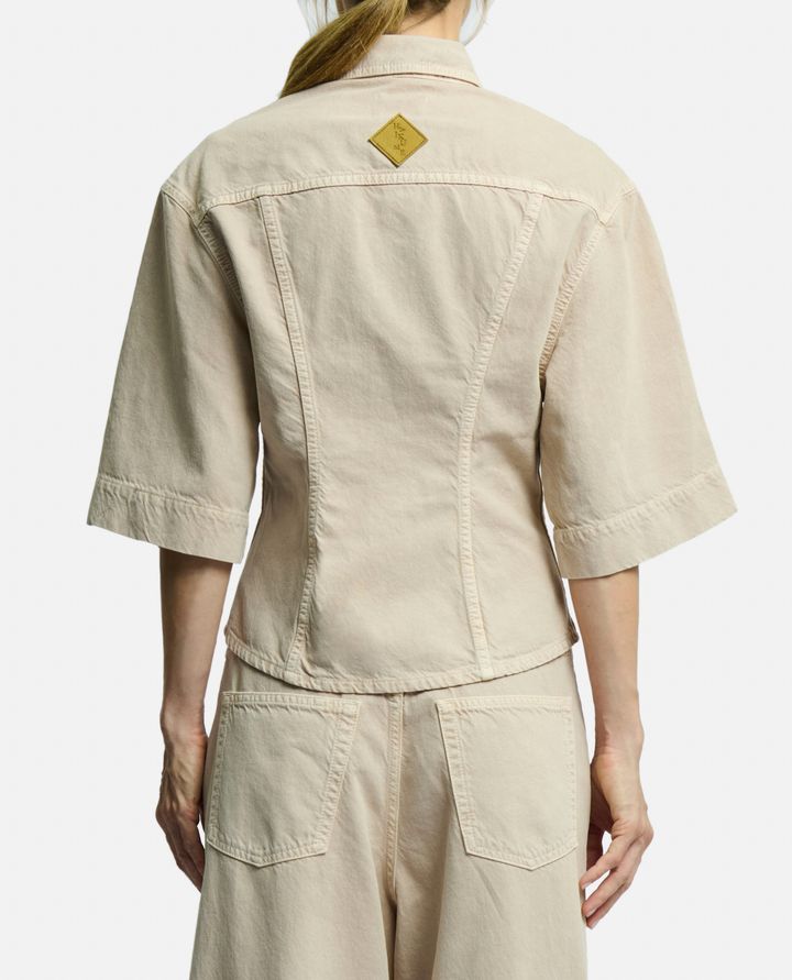 Haikure - LILAS TWILL DENIM CAMICIA_4