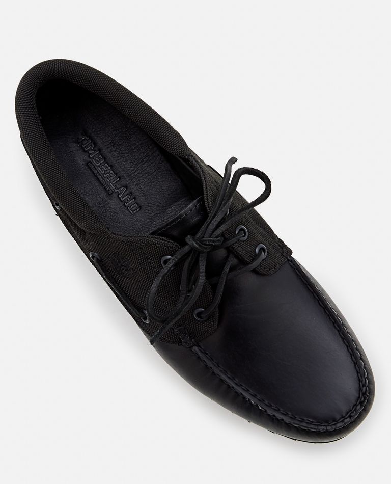 TIMBERLAND AUTHENTIC BOAT SHOE BLACKOUT FULL GRAIN for Men