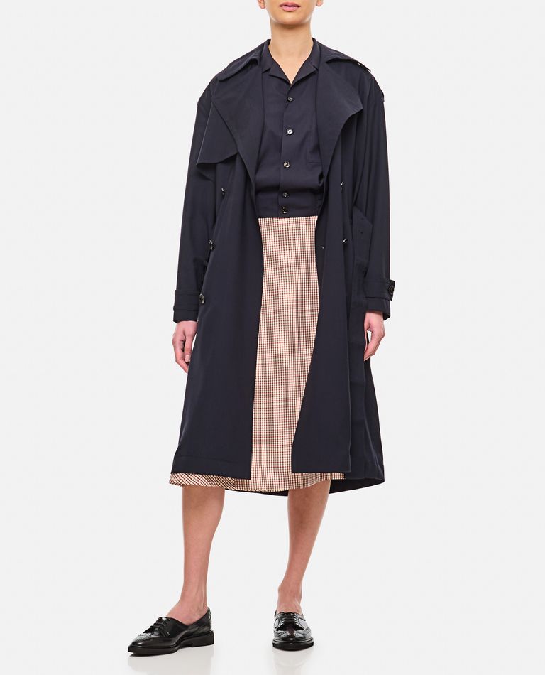 【BOTTEGA VENETA】ファインウール トレンチコート Bottega Veneta® Men's Double Face Wool Trench Coat in