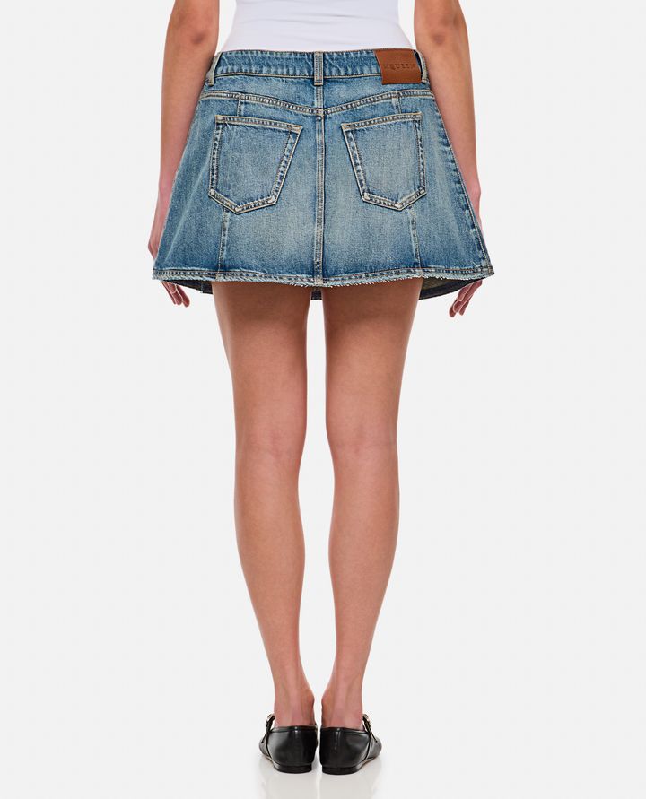 Alexander McQueen - MINIGONNA IN STONE WASHED_3