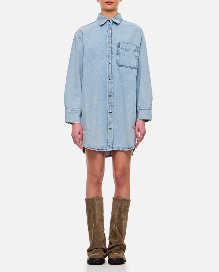 Frame - VESTITO A CAMICIA IN DENIM_1
