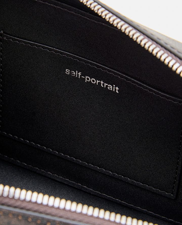 Self-Portrait - MINI TOTE BAG IN PELLE NERA_3