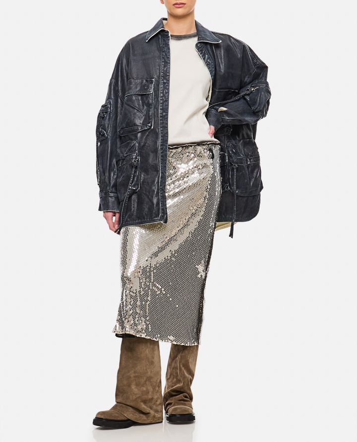 The Attico - MAT COATED CANVAS BOMBER_2
