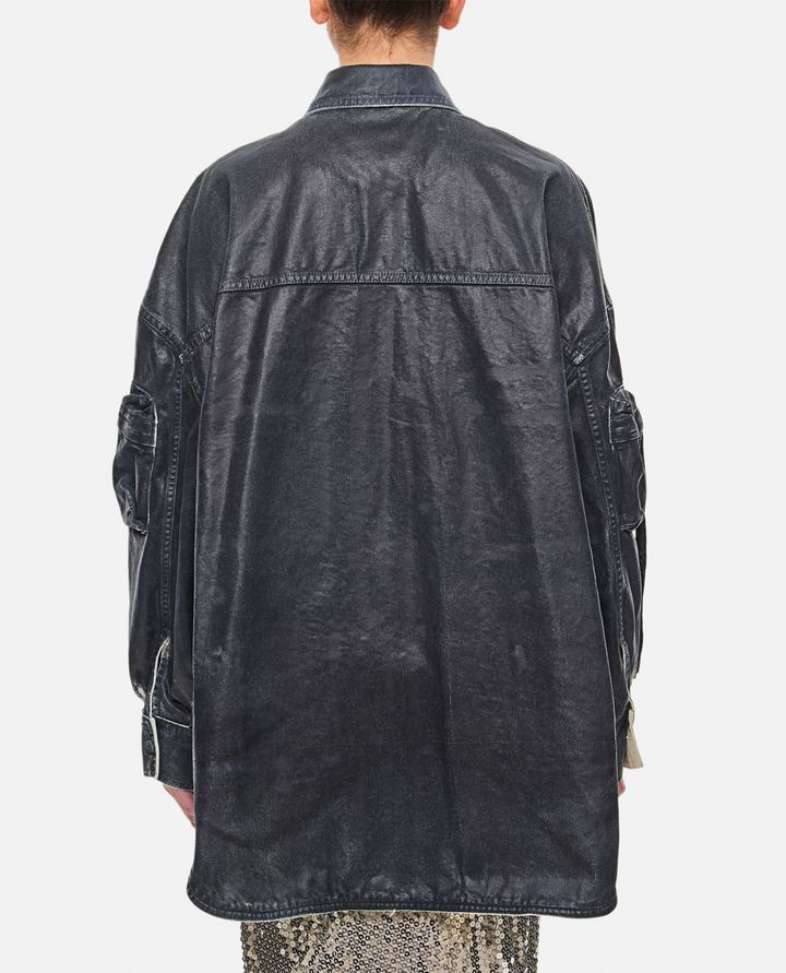 The Attico - MAT COATED CANVAS BOMBER_3