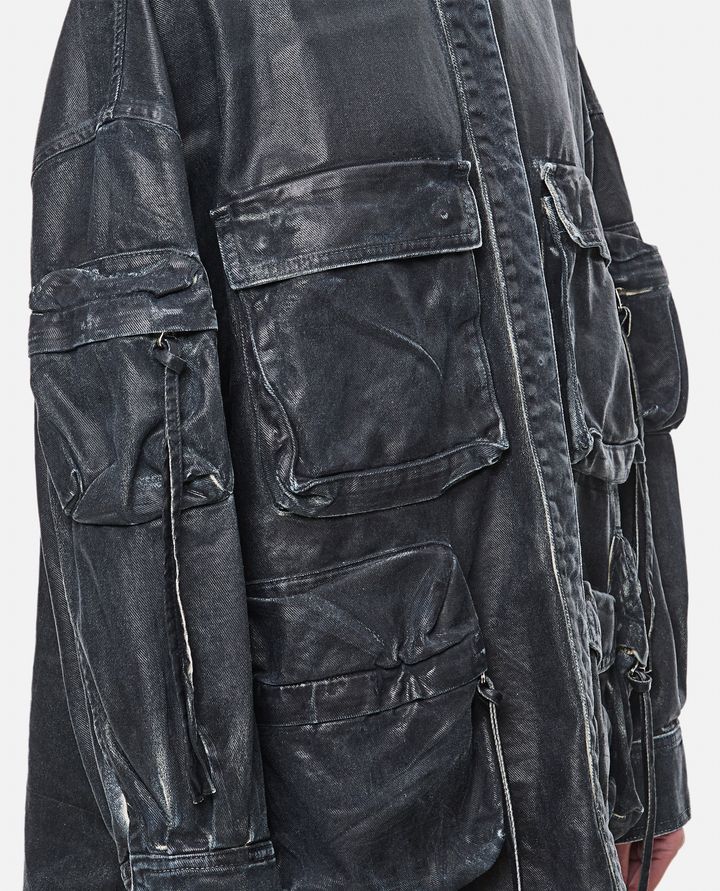 The Attico - MAT COATED CANVAS BOMBER_4