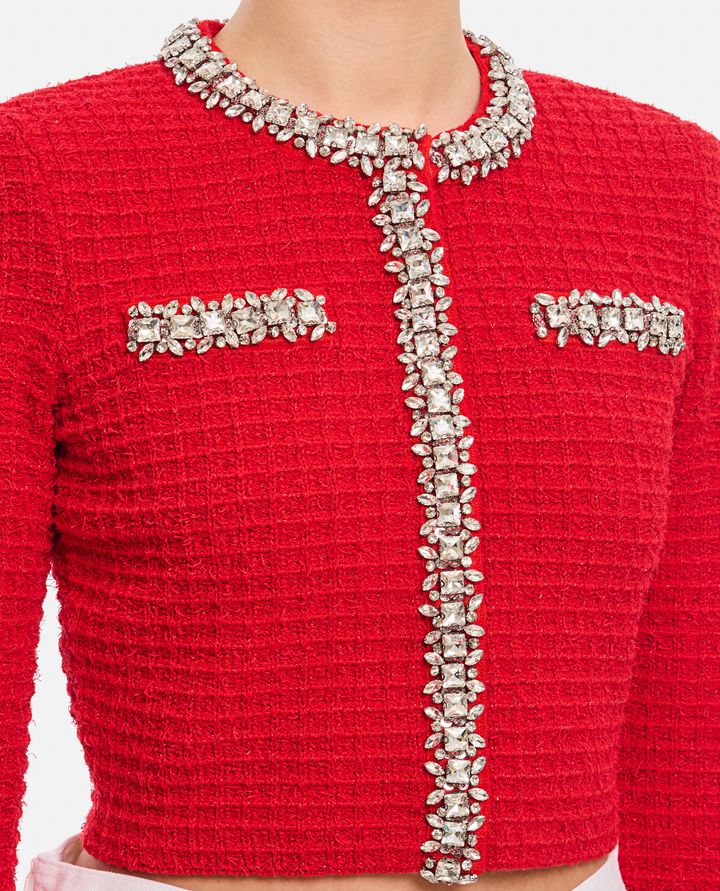Self-Portrait - TEXTURED KNIT CARDIGAN_4