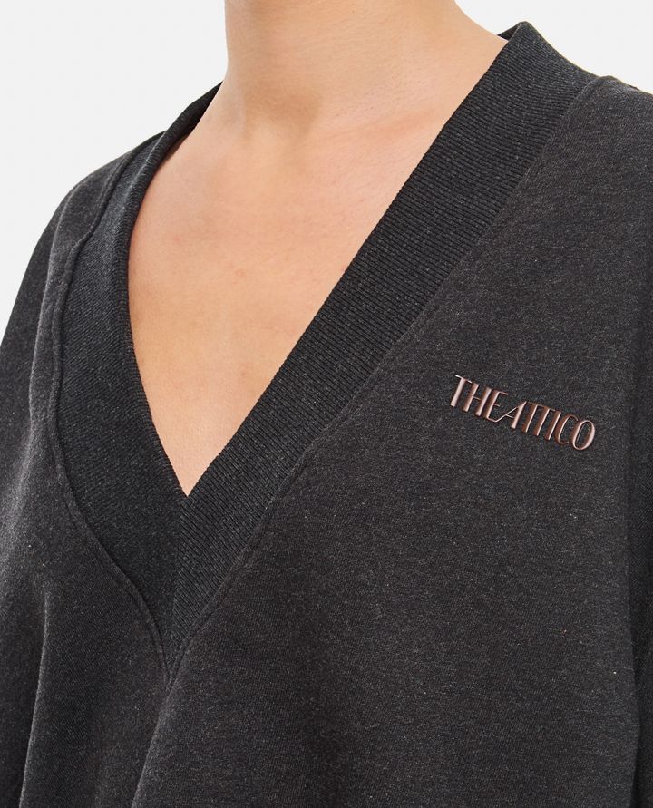 The Attico - FELPA SCOLLO A V_4