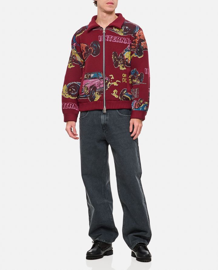 Sacai - CARDIGAN BORDEAUX_2