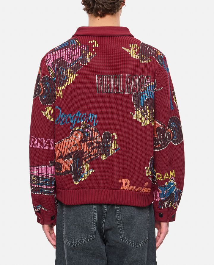 Sacai - CARDIGAN BORDEAUX_3