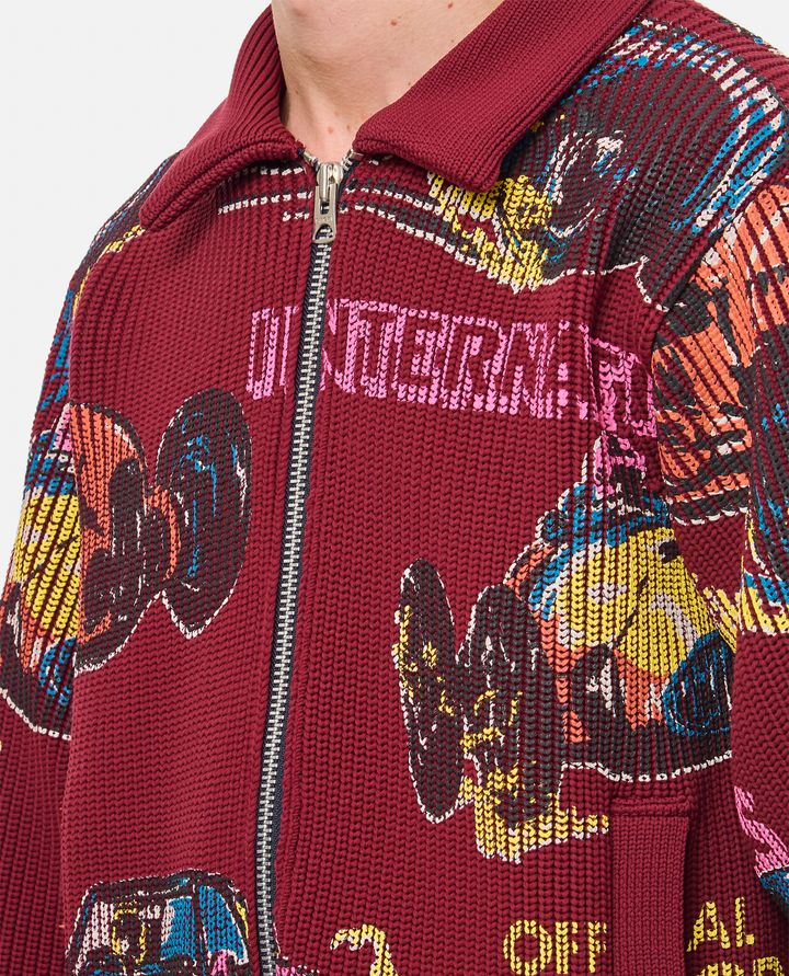 Sacai - CARDIGAN BORDEAUX_4