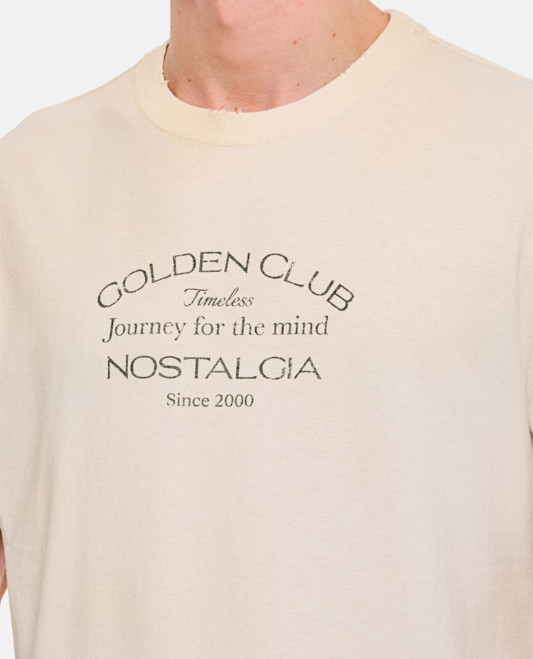 送料関税込 ◆GOLDEN GOOSE◆JOURNEY T-SHIRT WITH PRINT JOURNEY M'S T-SHIRT ORGANIC GAUZE COTTON JERSEY WITH PRINT