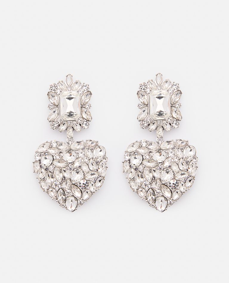 Self-Portrait ゴージャス Crystal Heart イヤリング Crystal Heart Earrings – self-portrait