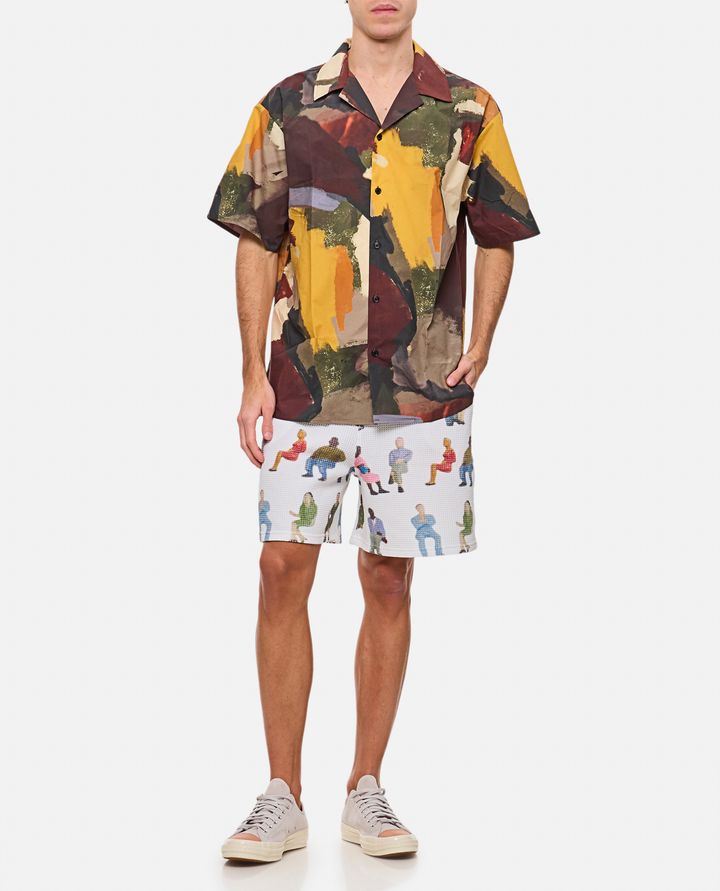 JW Anderson - PRINTED WAFFLE SHORTS_2