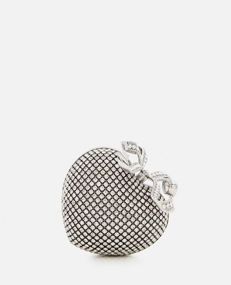 Self Portrait Pearlescent Acrylic ハート クラッチバッグ Pearl Heart Clutch – self-portrait-EU