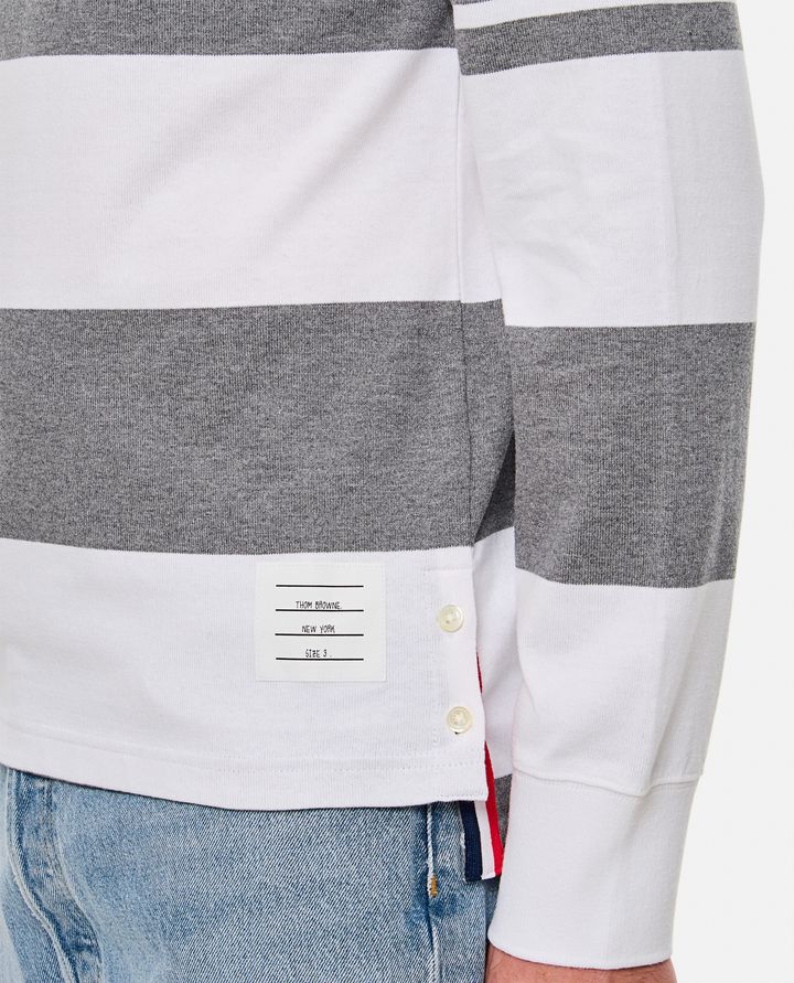 Thom Browne - LONG SLEEVE RUGBY POLO_4