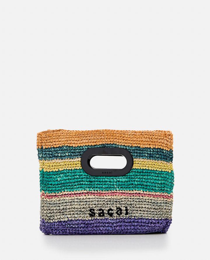 Sacai - BORSA PICCOLA IN RAFFIA_4