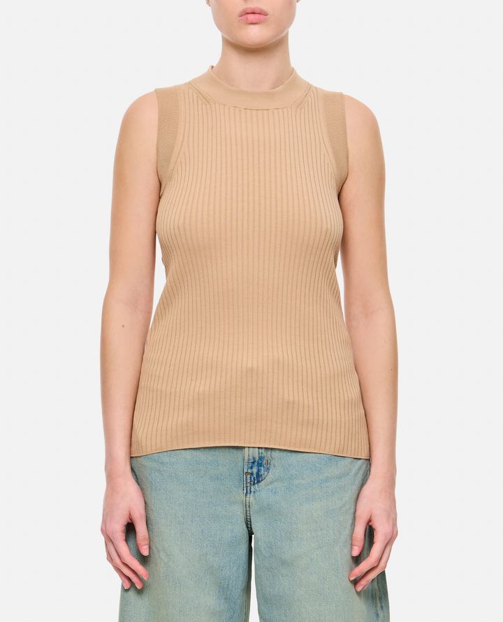 Sportmax - TIONE COTTON RIBBED TANK TOP_1