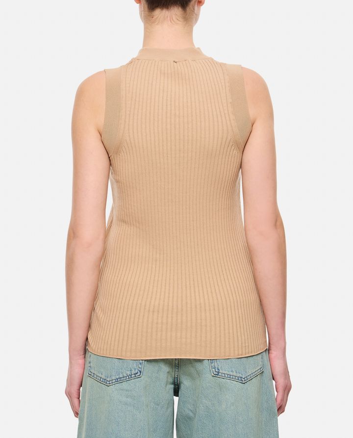 Sportmax - TIONE COTTON RIBBED TANK TOP_3