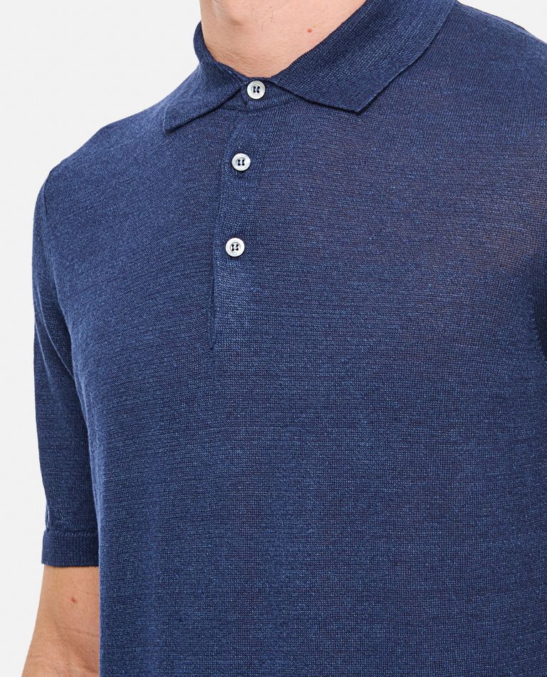 Tシャツ・カットソー Drumohr SS22 TRICOT S/S POLO (D0GN202 090 795 BLUE) POLO for Men - Drumohr sale | Biffi