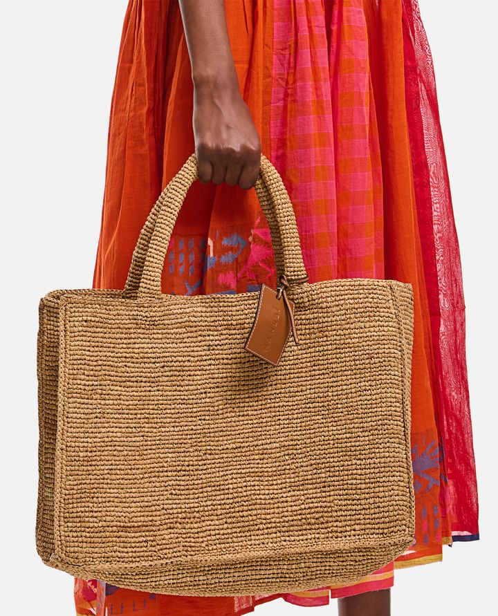 Manebi - LARGE SUNSET RAFFIA BORSA TOTE_10