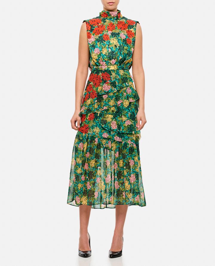 Saloni - FLEUR RUFFLE DRESS_2