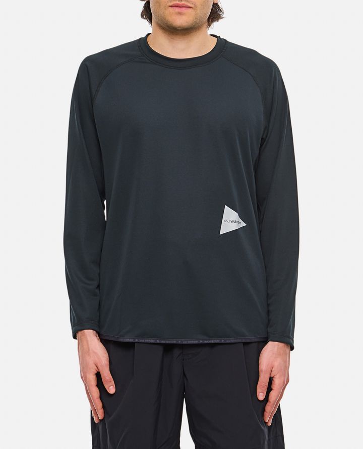 And Wander - LONG SLEEVES BLACK T-SHIRT_1
