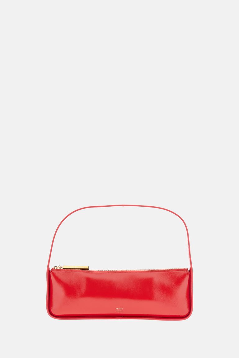 Khaite Lori Crackle Patent Leather Shoulder Bag