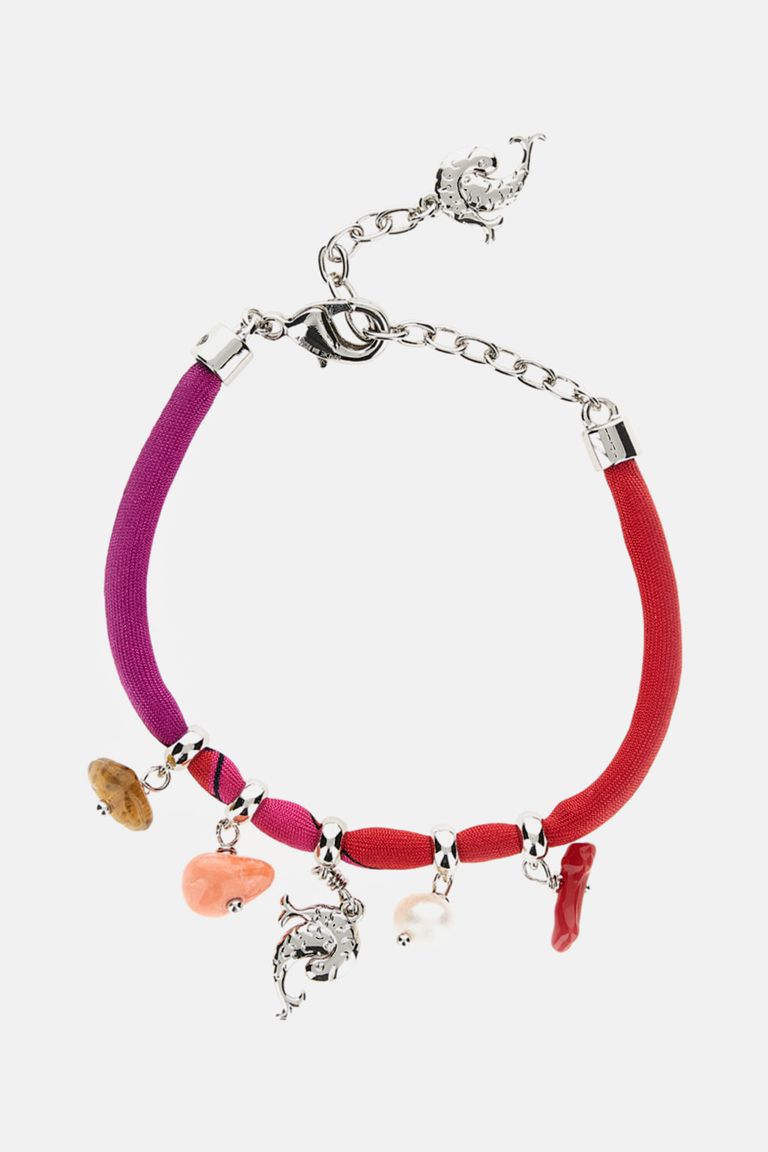 Pucci Silk Bracelet With Charms