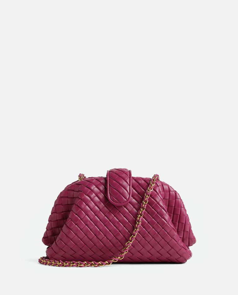 Bottega Veneta Lauren 1980 Small Intrecciato Leather Clutch