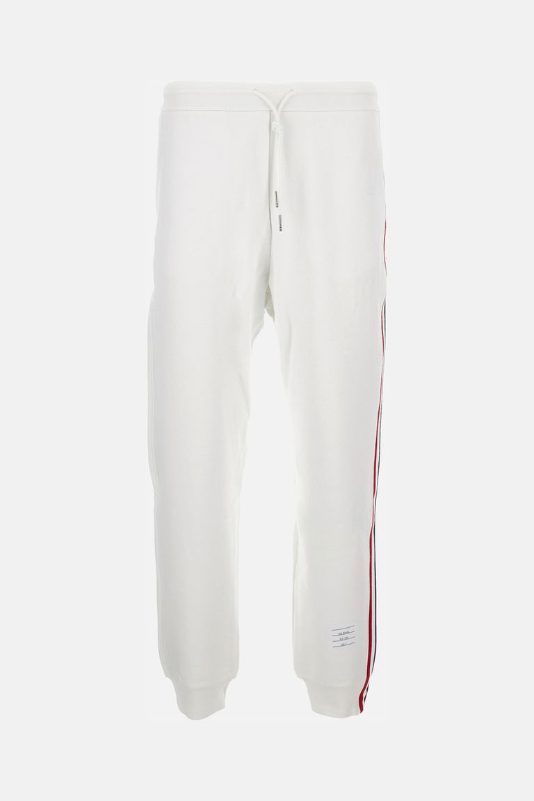 Thom Browne Sweatpants In Classic Loopback In White