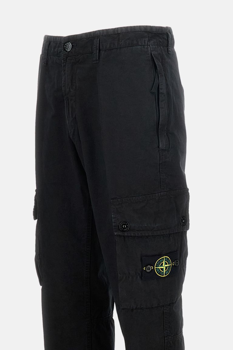 Stone Island Cargo Trouser In Black