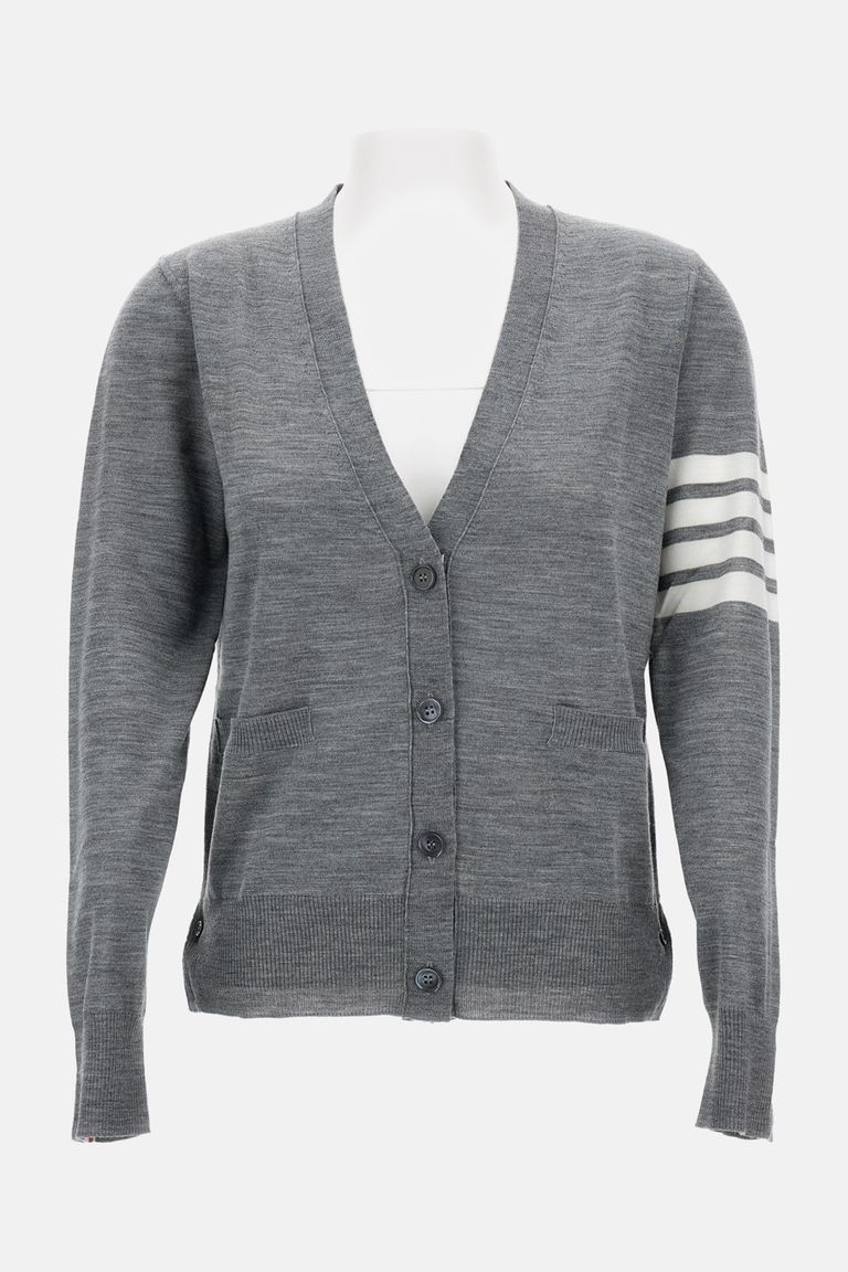 Thom Browne 4-bar Merino Wool Cardigan